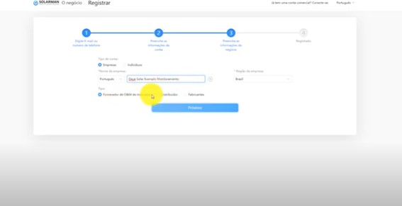 Configuração por Wi-Fi do microinversor Deye para arranjo solar fotovoltaico 