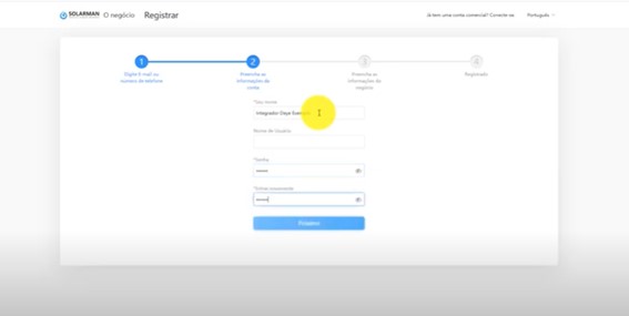 Configuração por Wi-Fi do microinversor Deye para arranjo solar fotovoltaico 